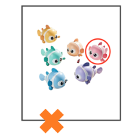 (Bad)speelgoed clowns vis roze